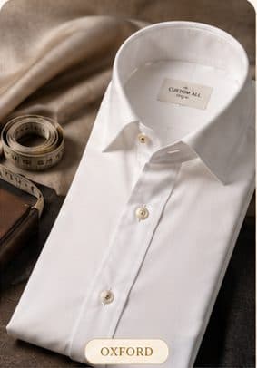 White Oxford fabric